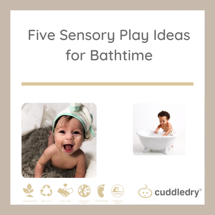 Five Sensory Play Ideas for Bathtime | Cuddledry.com