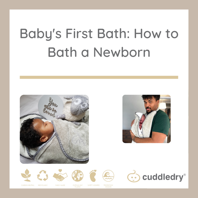 Baby's First Bath | How to Bath a Newborn | Cuddledry.com