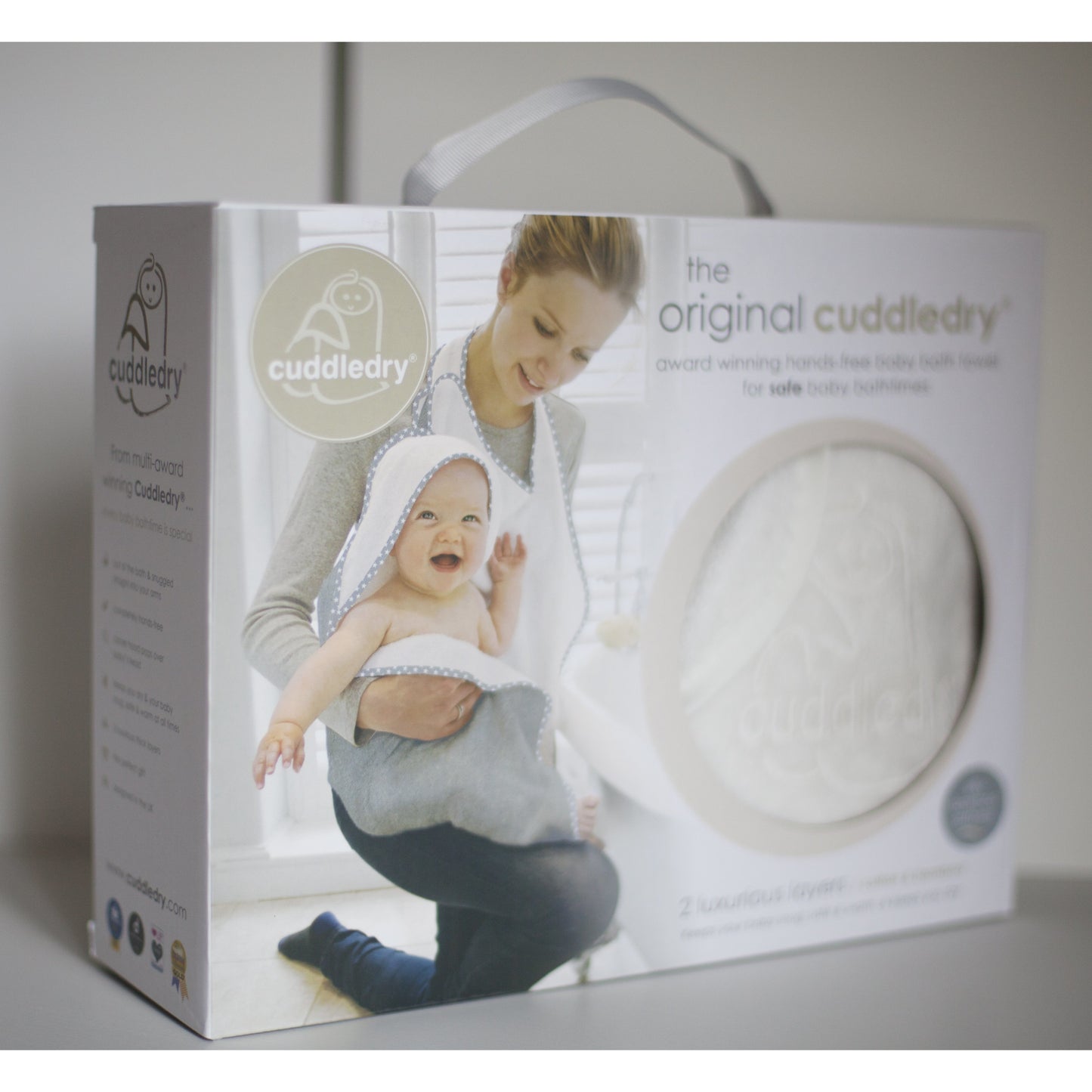 hooded bath towel - safe baby bathtimes with the award winning Cuddledry towel