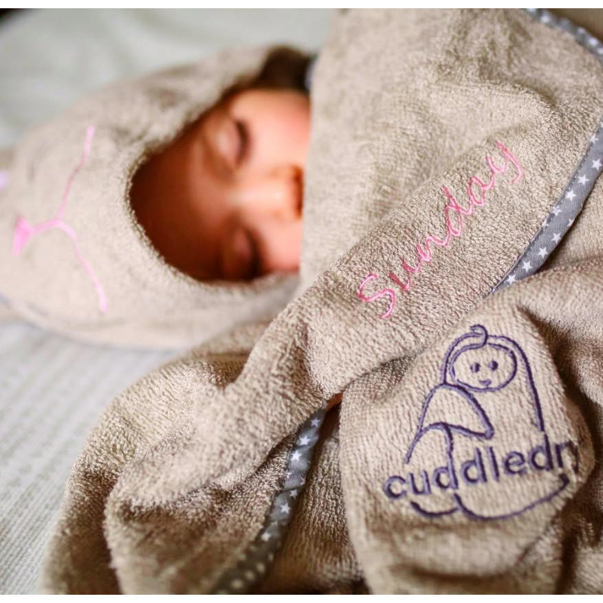 Cuddlebunny bamboo soft hooded towel