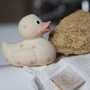 natural rubber cuddle duck teether baby bath toy